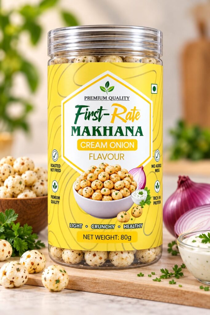 First-Rate Cream & Onion Makhana pack
